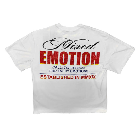 Mixed Emotion Lottery Tee 'White'
