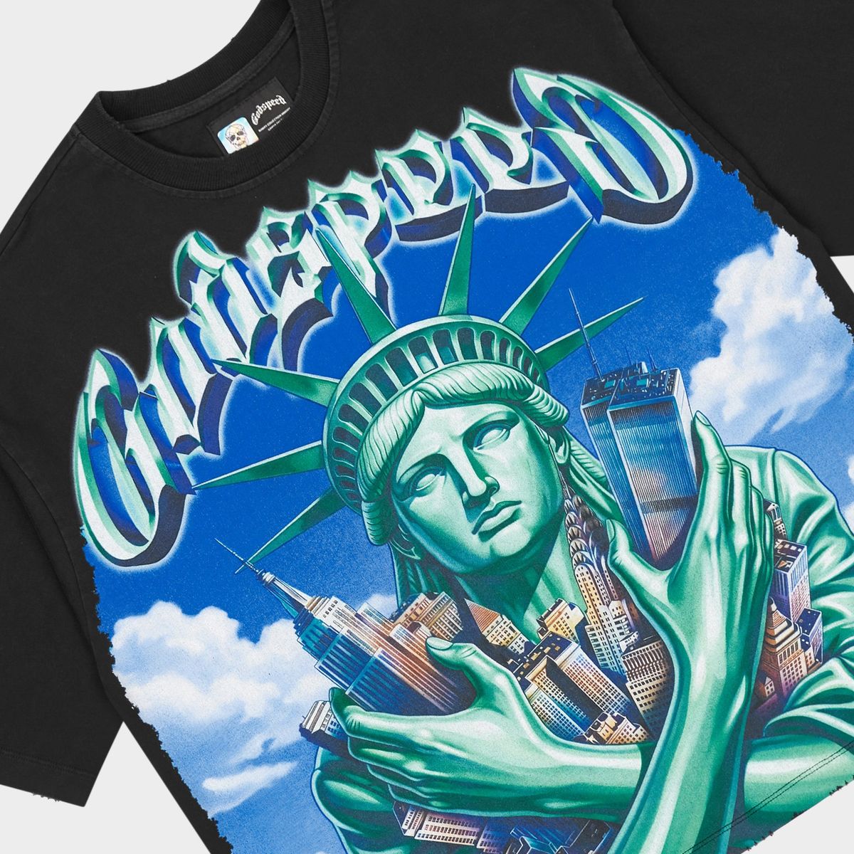Godspeed Empire Guardian T-shirt (Black Wash)