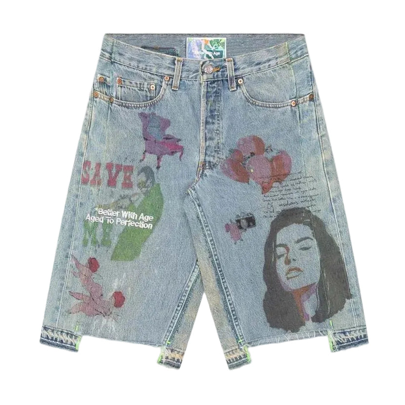Better with Age Harrison Triple Wide Denim Shorts