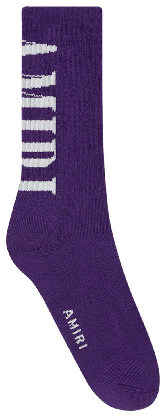 Amiri Core Logo Sock 'Purple'