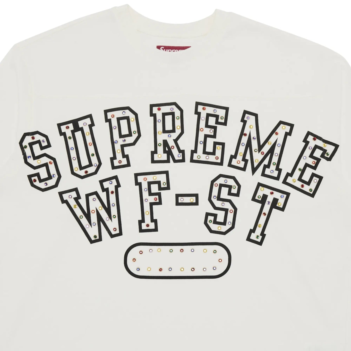 Supreme Athletic Studded Long-Sleeve Top 'White'