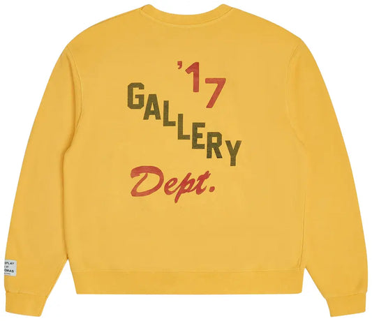 Gallery Dept. Boxing Merch Sweatshirt 'Gold Yellow'