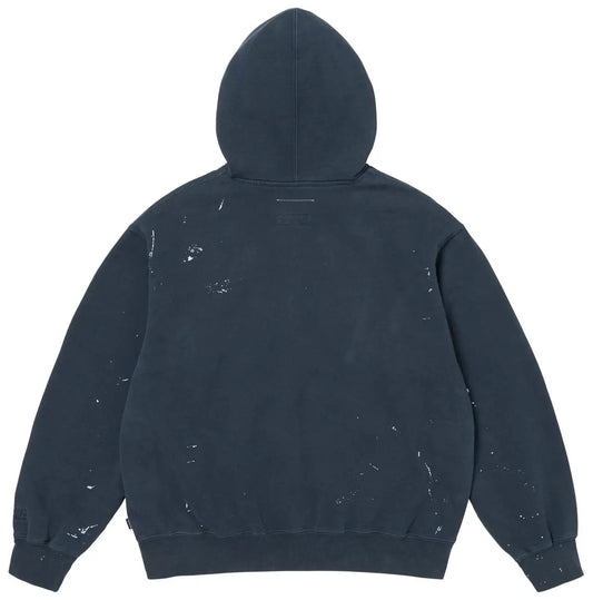 Supreme MM6 Maison Margiela Box Logo Zip Up Hoodie 'Navy'