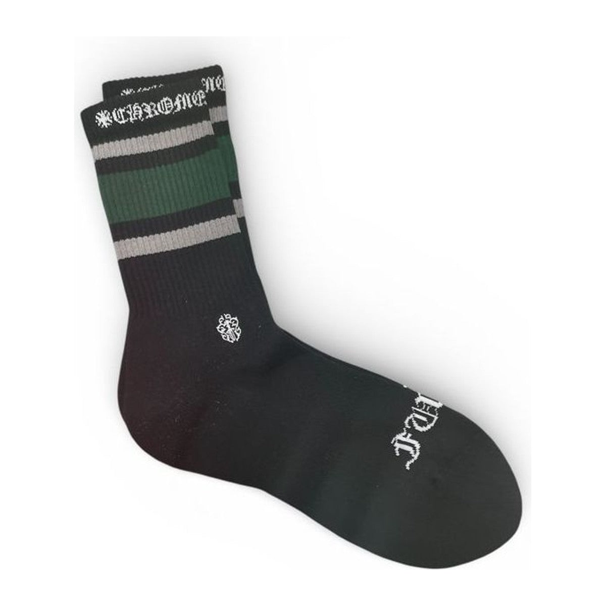 Chrome Hearts Stripe Socks Black Green
