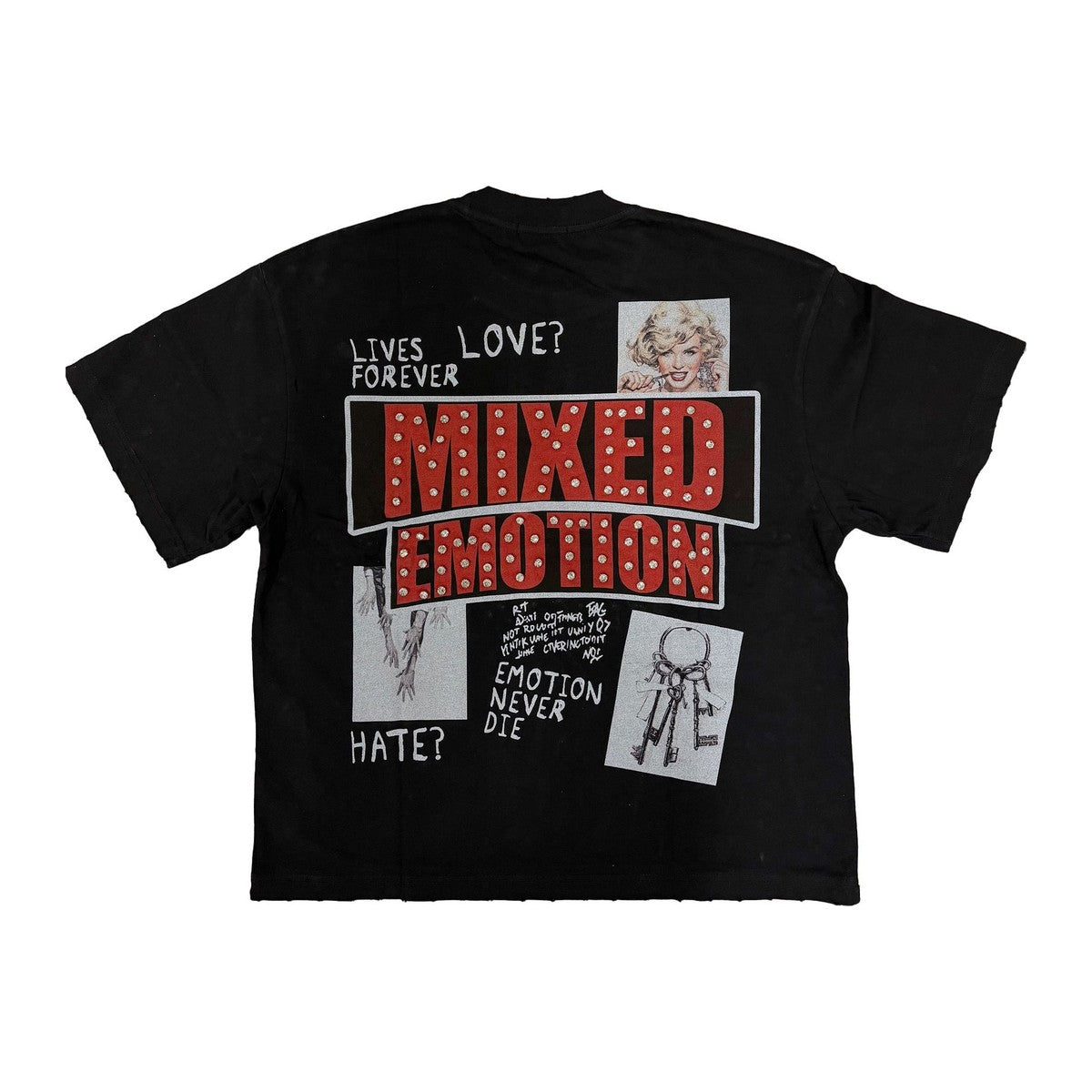 Mixed Emotion Black Lost Identity Tee