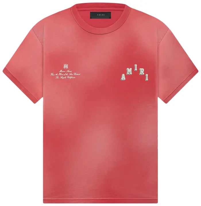 Amiri Vintage Collegiate Tee 'Red'