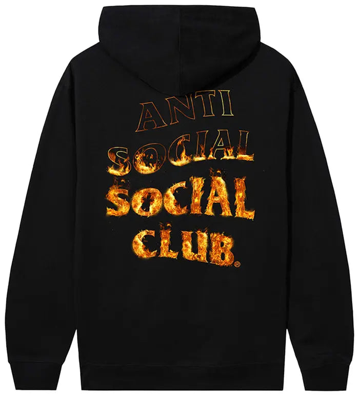 Anti Social Social Club A Fire Inside Hoodie 'Black'