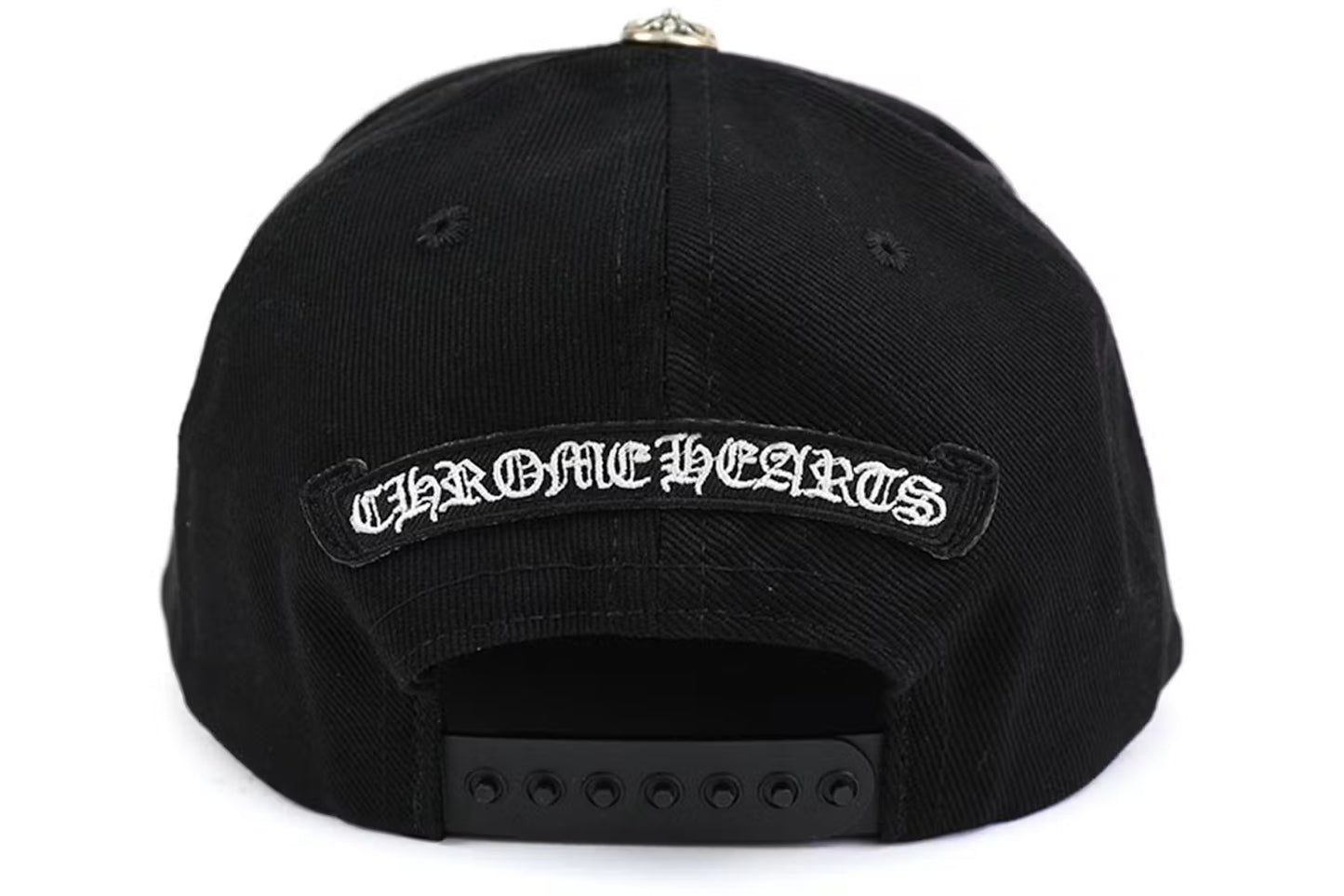 Chrome Hearts Dagger Denim Baseball Hat Black/White