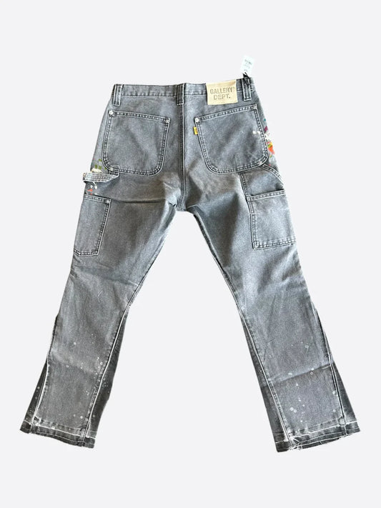 Gallery Dept 'Carpenter Paint Splatter' Charcoal Jeans