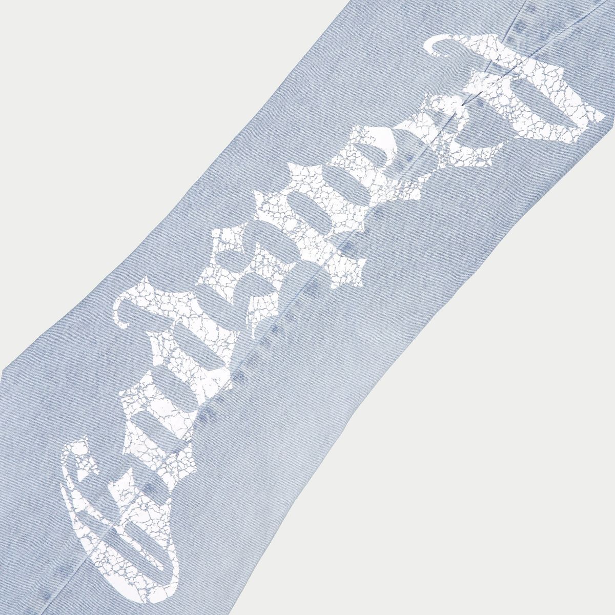 Godspeed OG Logo Flared Denim Printed Jeans (Blue)