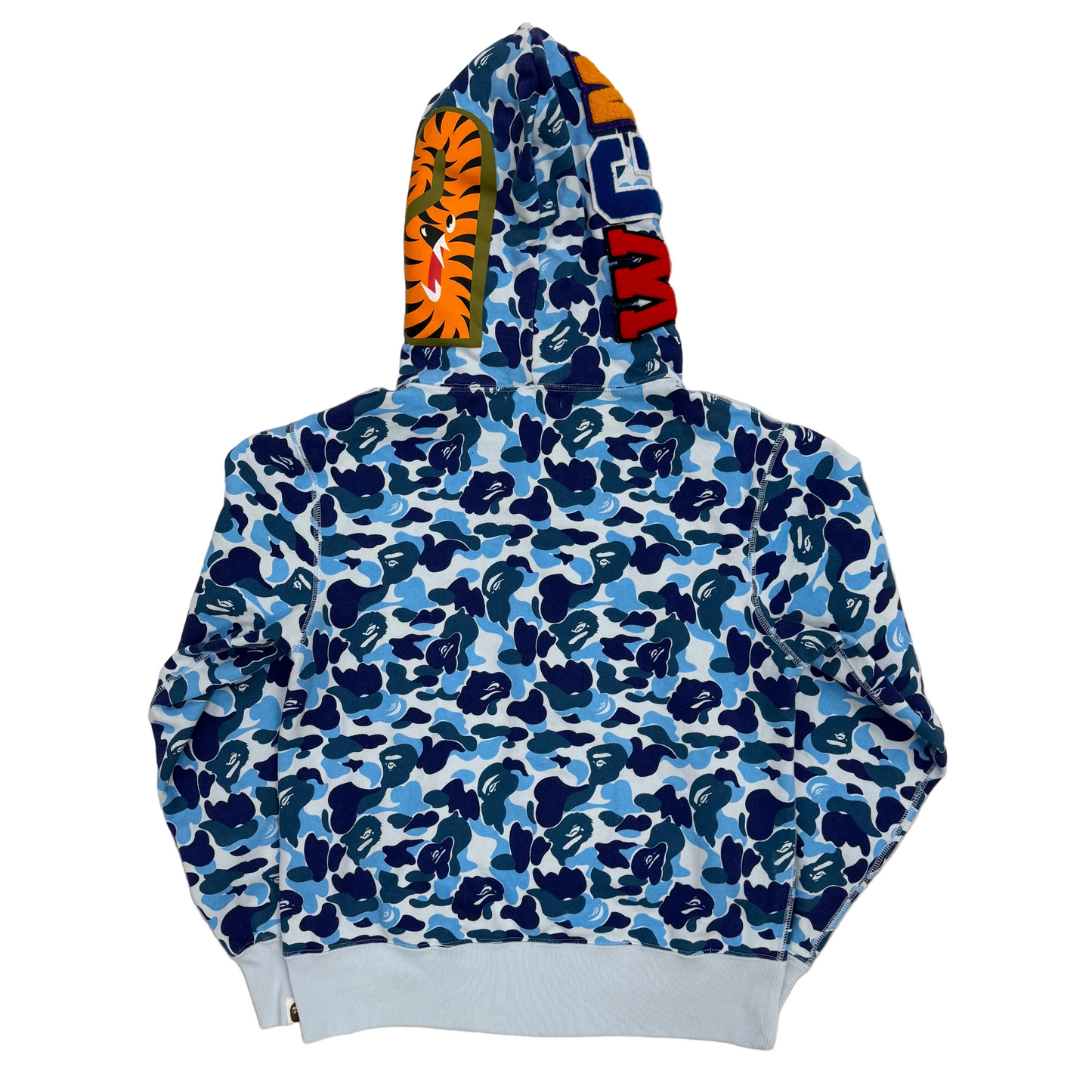 BAPE ABC Camo Shark Full Zip Hoodie Blue (Pre-Owned)