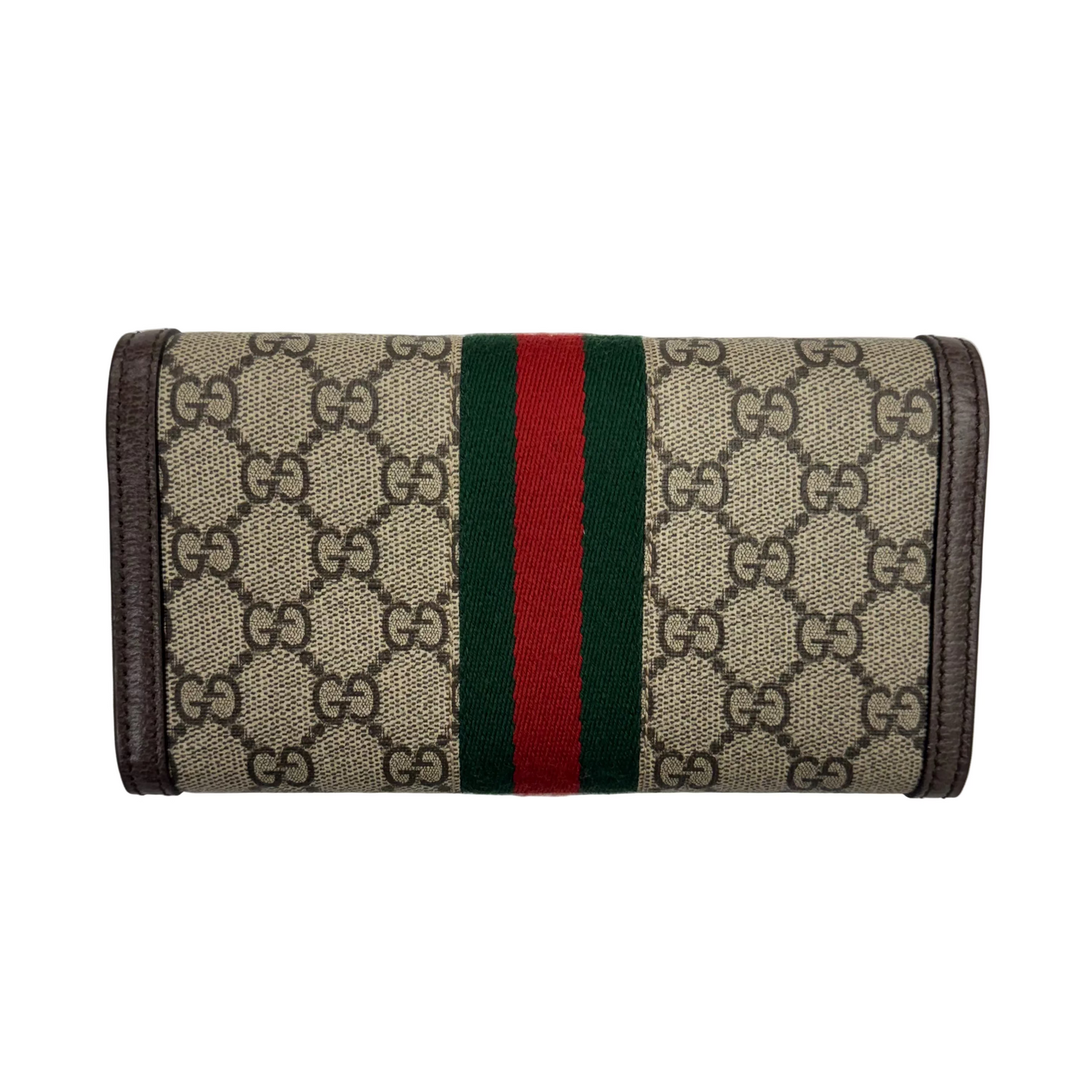 Gucci Ophidia Continental Wallet GG Web Beige/Ebony (Pre-Owned)