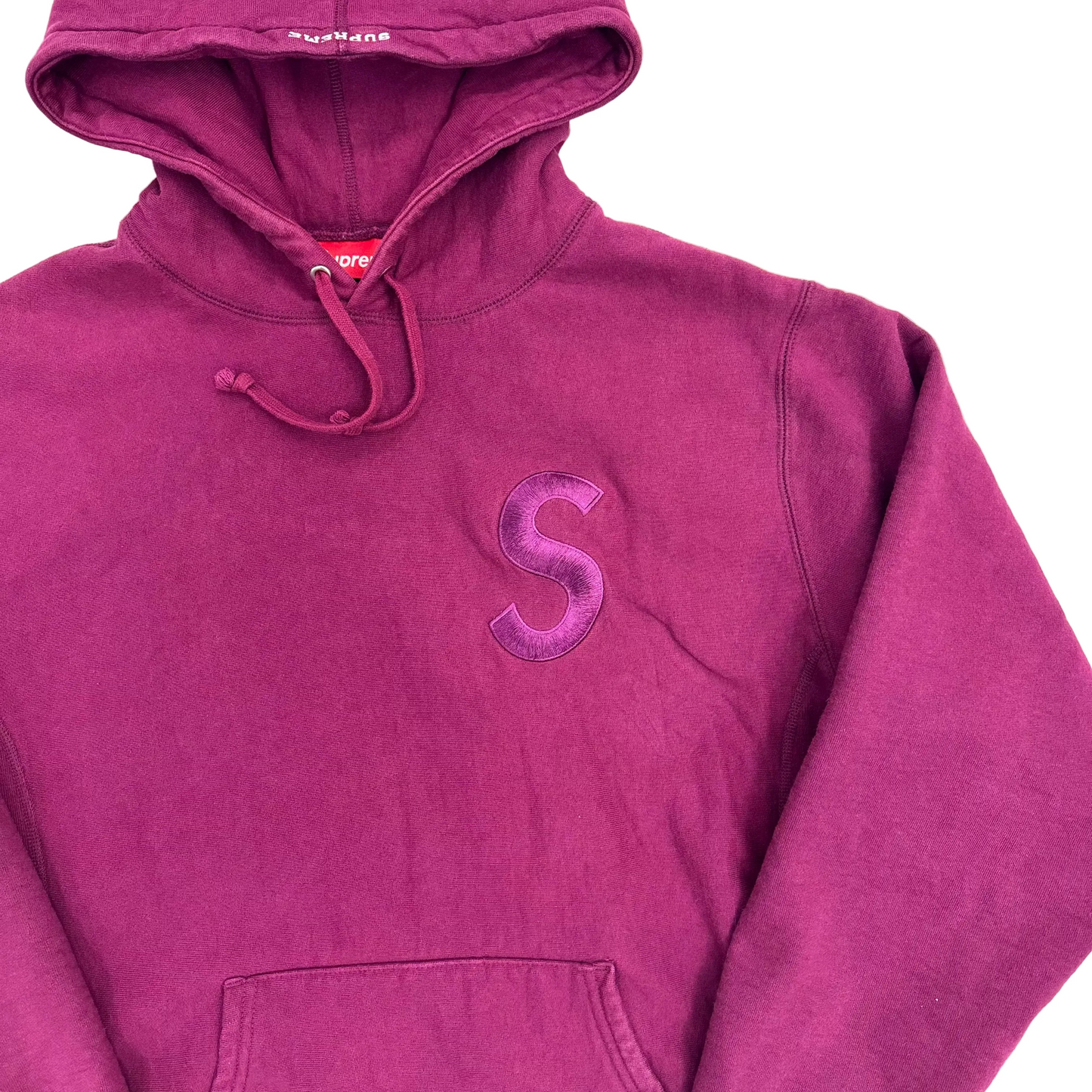 Supreme Tonal S Logo Hoodie Plum (Pre-Owned)