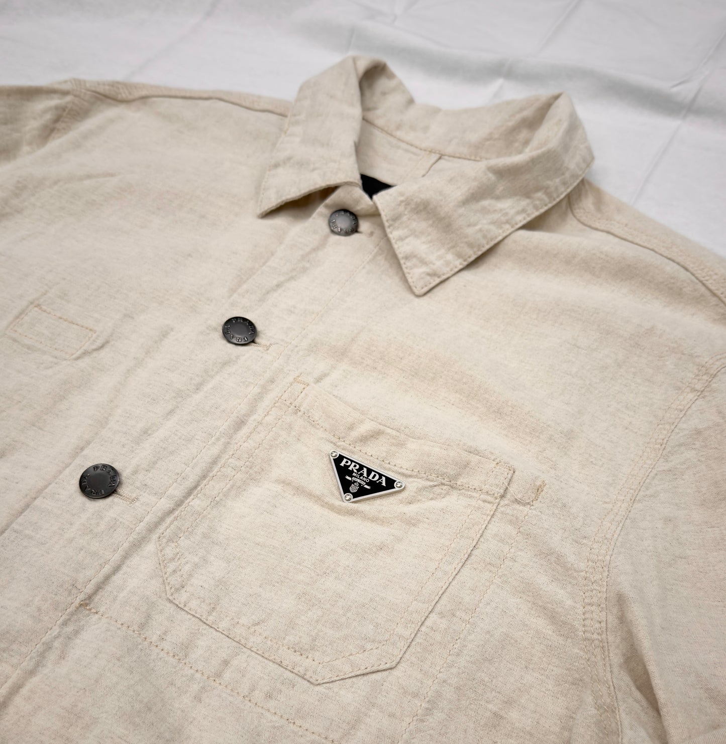 Prada Linen Vest (Pre-Owned)