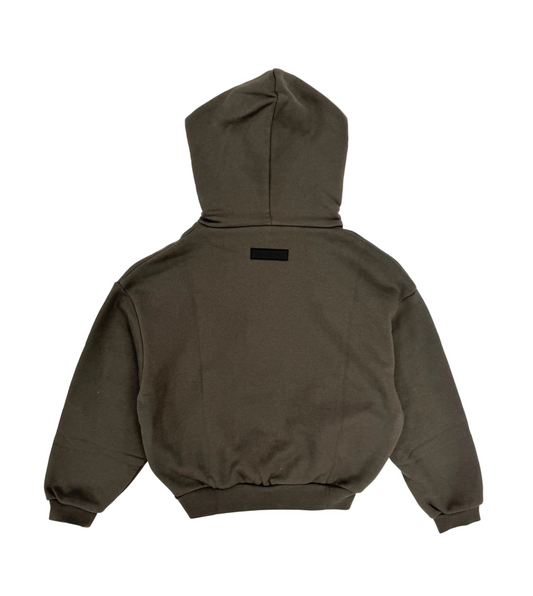 Fear of God Essentials Kids Gray Patch Hoodie