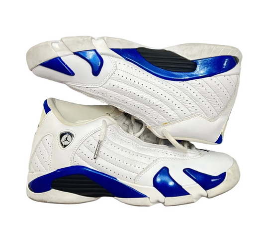 Jordan 14 Retro White Hyper Royal (GS) (Pre-owned)