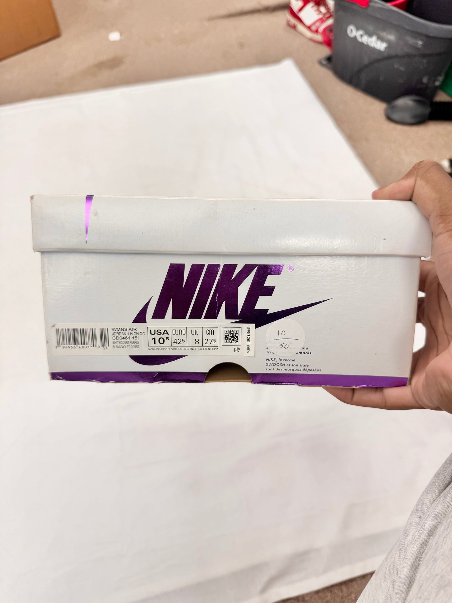 Jordan 1 Retro High Court Purple (Women's) (Pre-Owned)