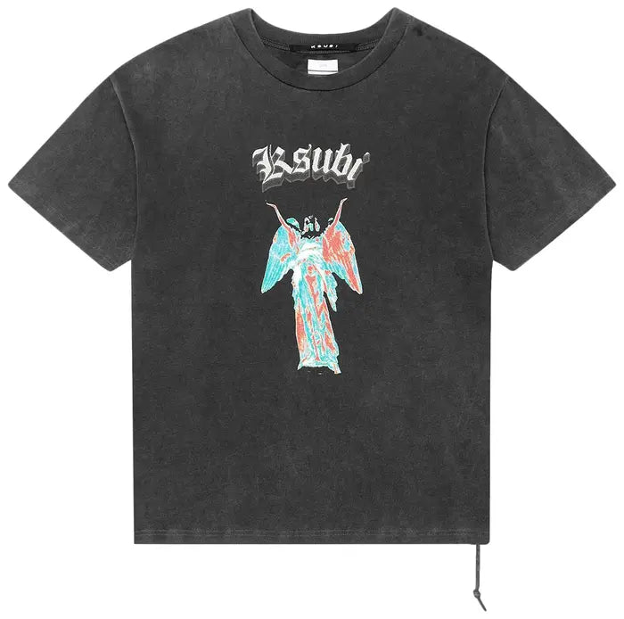Ksubi Angelik Ekcess T-Shirt 'Acid Black'
