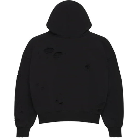 Lost Shadows DSTRY DBL Layer Logo Hoodie Black