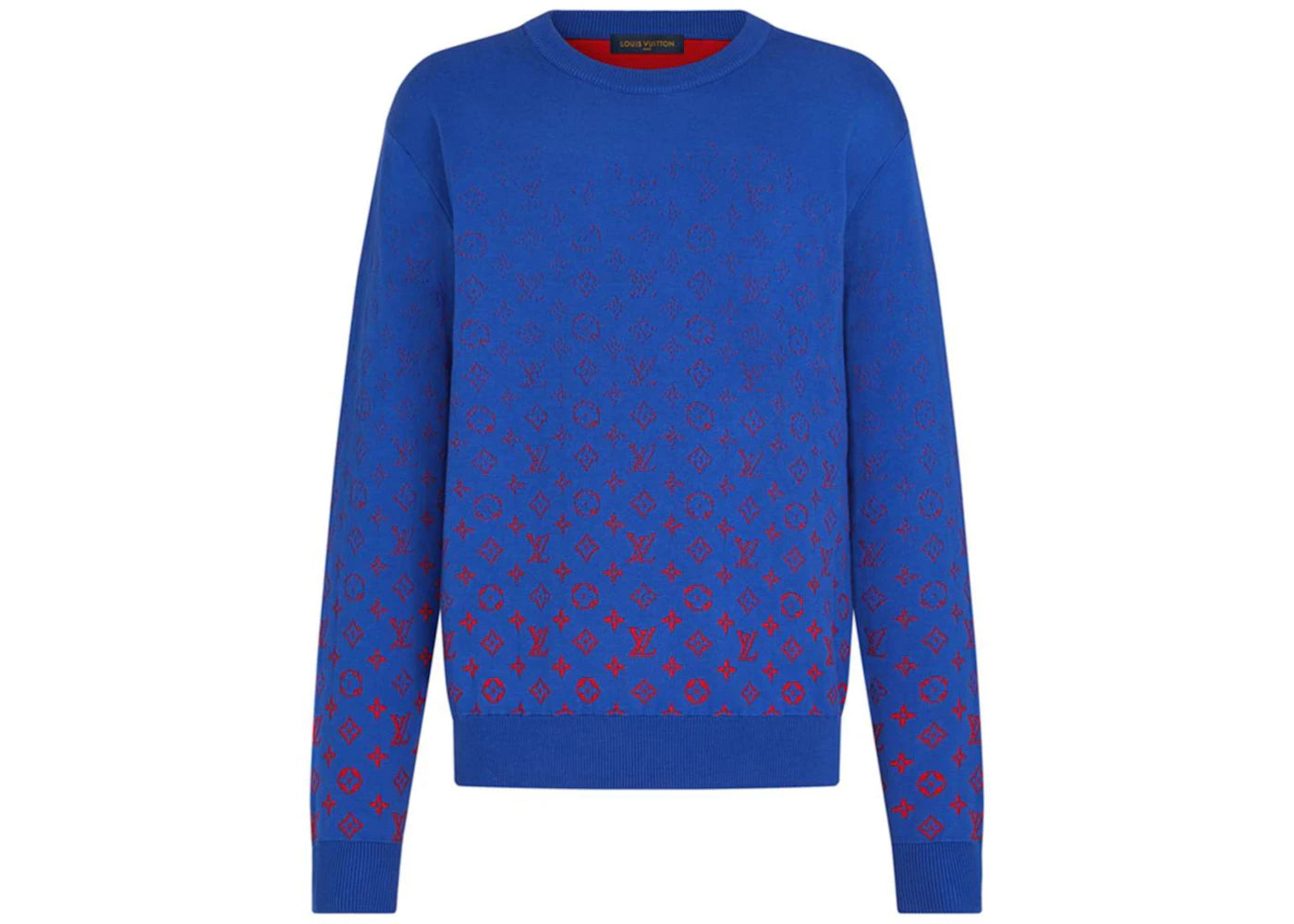 Louis Vuitton x NBA LVSE Monogram Degrade Crewneck Blue