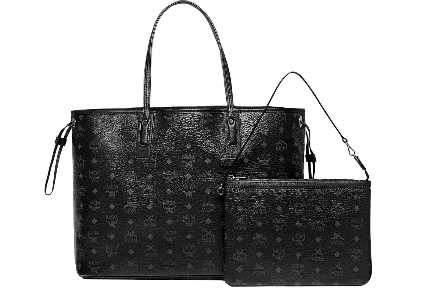 MCM Reversible Liz Shopper Visetos Large Black *UNDER RETAIL*