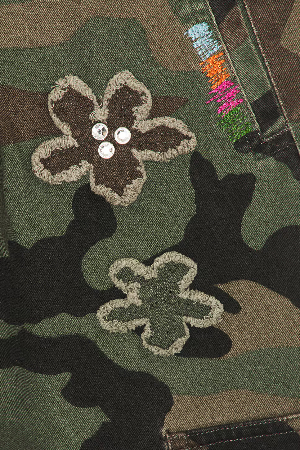 Nahmias Floral Patch Crystal Camo Short