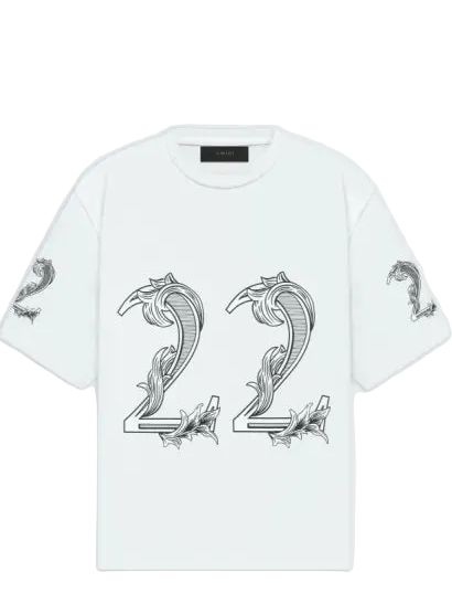 Oversized Amiri 22 Tee 'White'