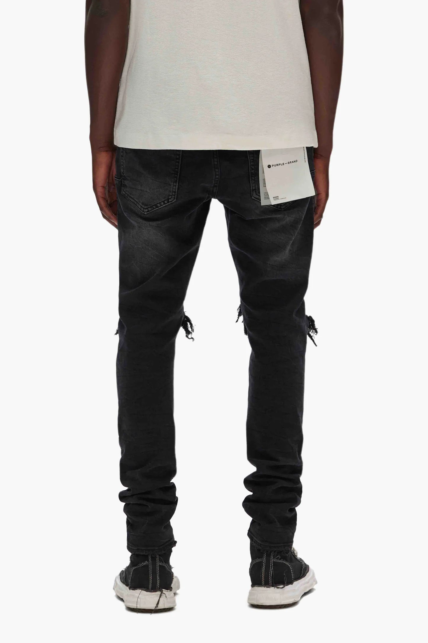 Purple P002 Black Wash Blowout Jeans
