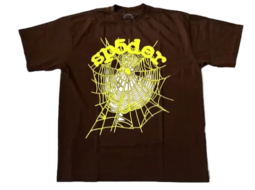 Sp5der OG Web Tee 'Brown'
