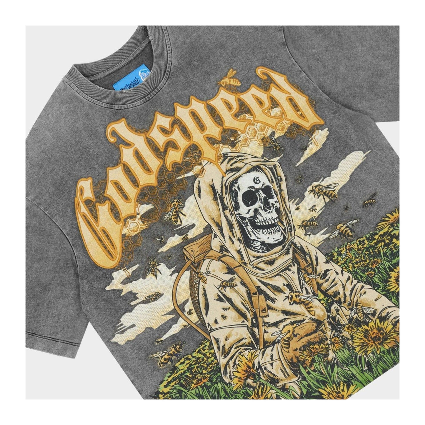 Godspeed Save the Bees II T-shirt NG (Grey Wash)