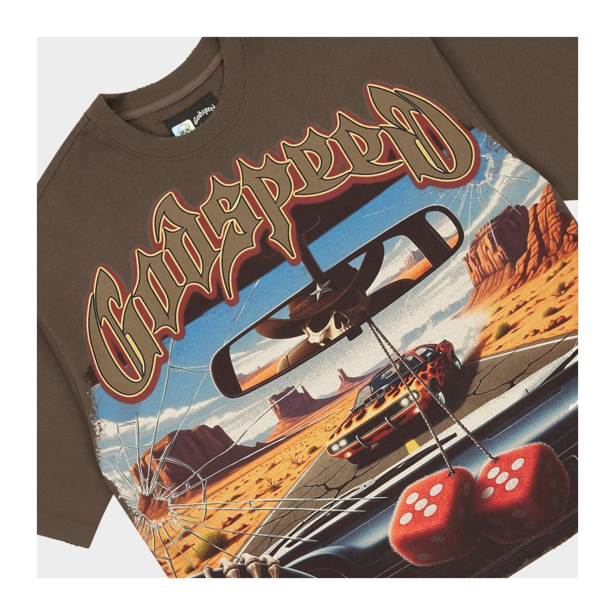 Godspeed ON THE RUN II T-Shirt 'Brown'