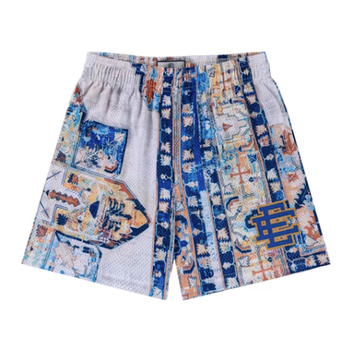 Eric Emanuel EE Basic/Core Rug Print Short 'White/Blue'