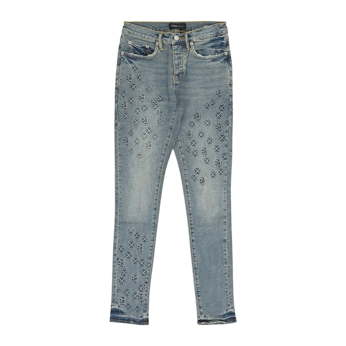 Purple Brand Embossed P001 Denim 'Blue'