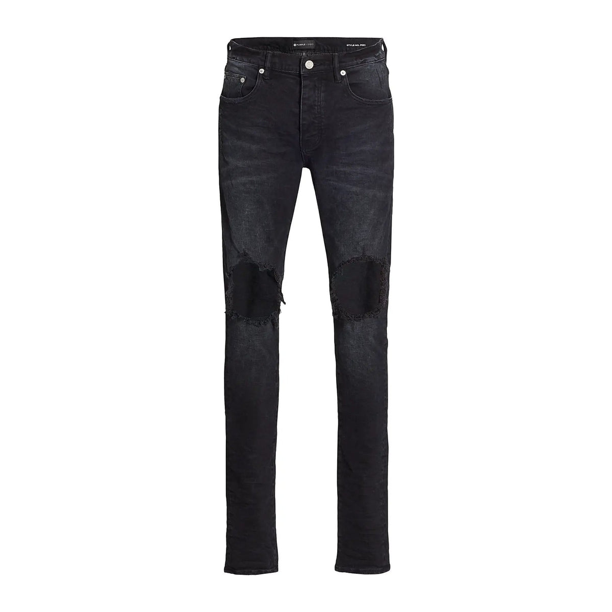 Purple Brand P002 Blowout Knees Distressed Slim-Straight Jeans
