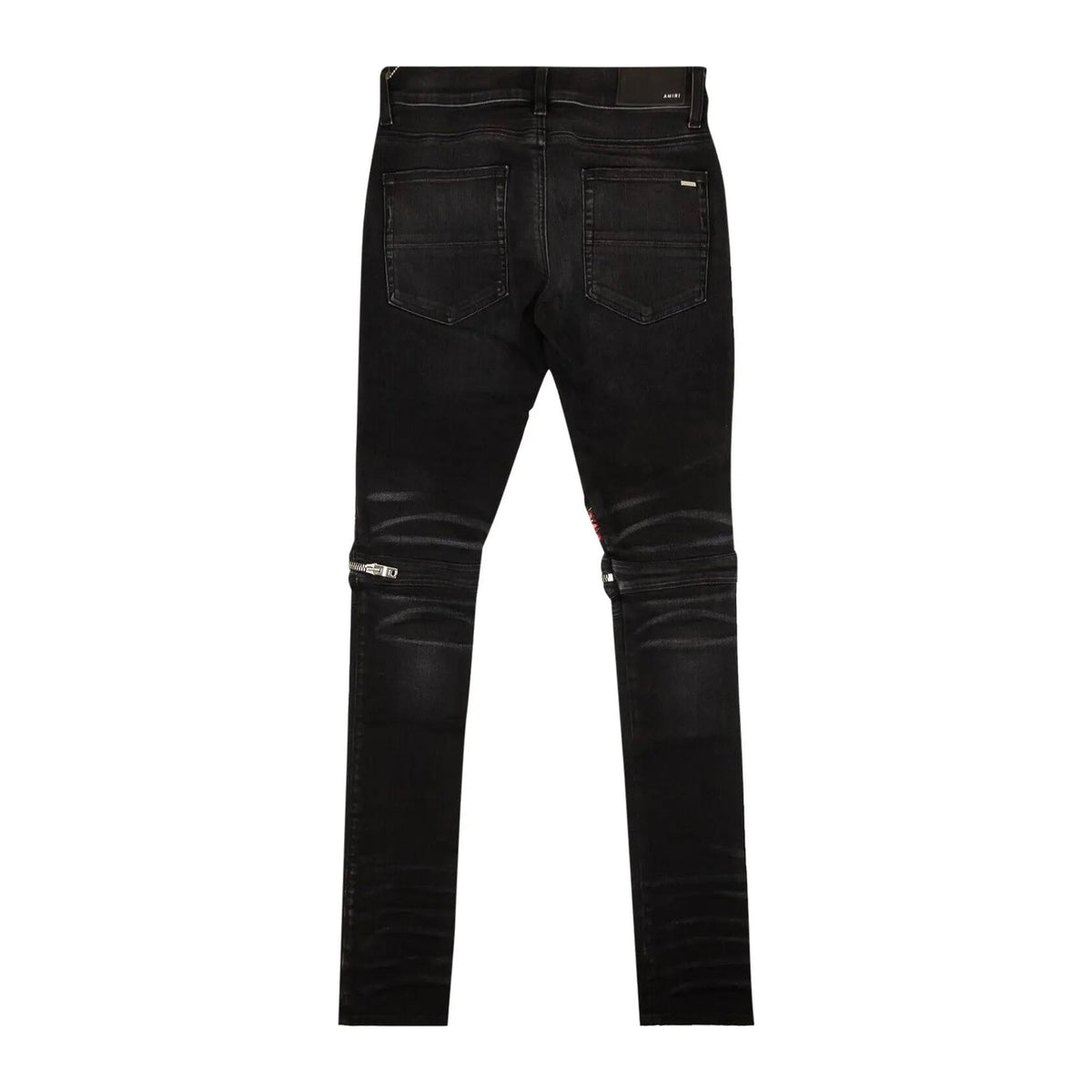 Amiri Pink Velvet PJ MX2 Skinny Jeans 'Black'