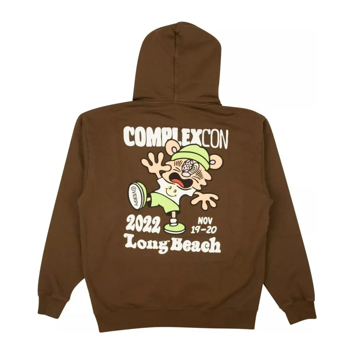 ComplexCon x Verdy Chest Logo Graphic Hoodie "Brown"