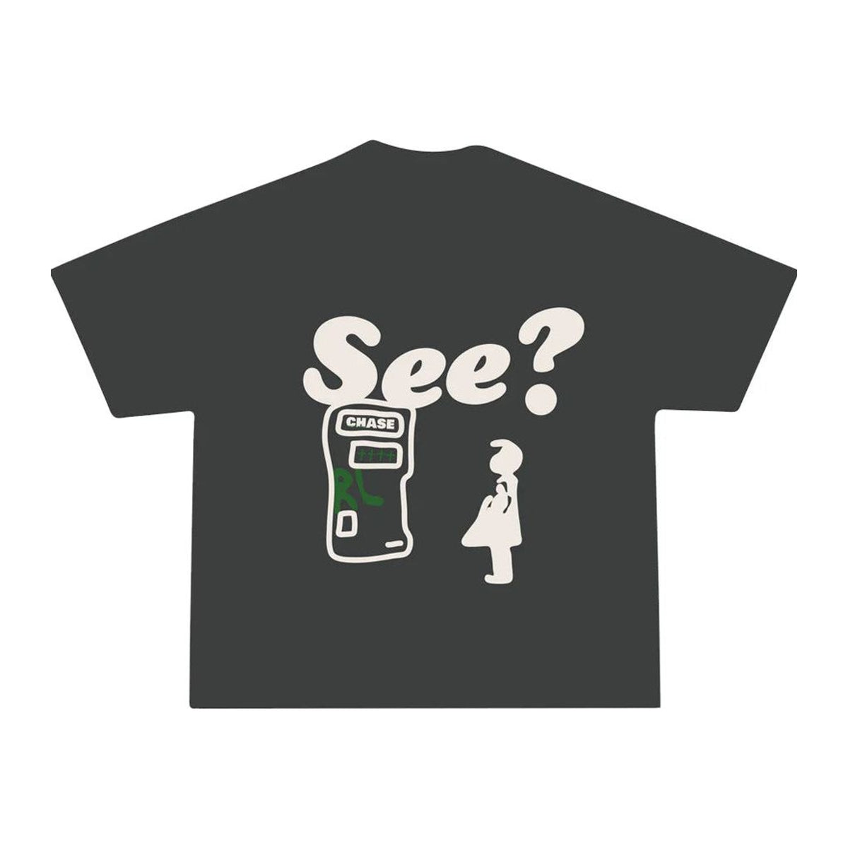 Red Letters I'll Be At The Bank Tee 'Black'