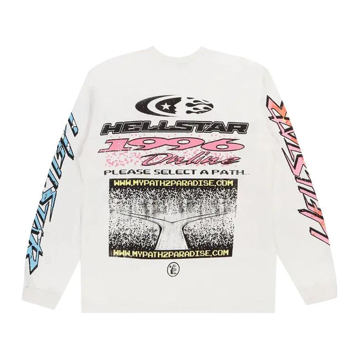Hellstar Pixel Long-Sleeve Tee 'White'