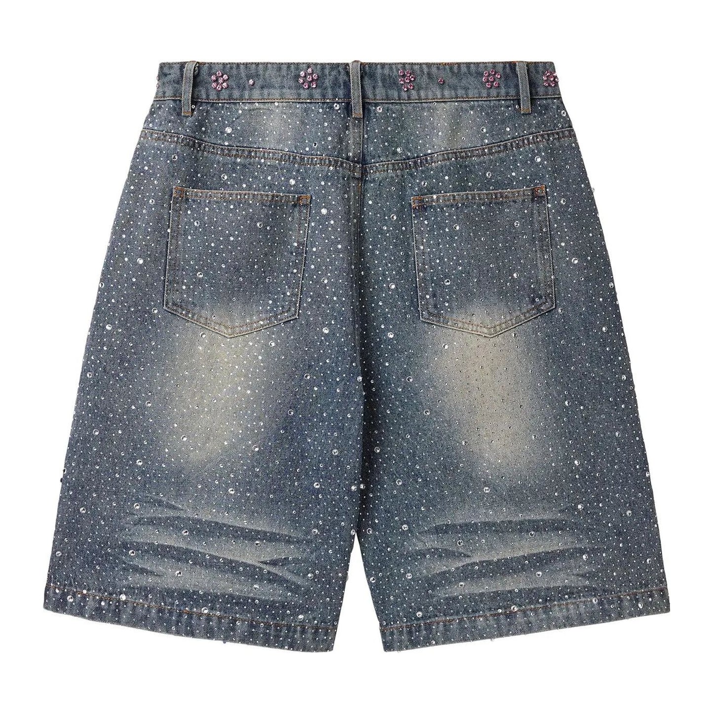 Vale Forever Iced Out Jorts 'Mid Blue'