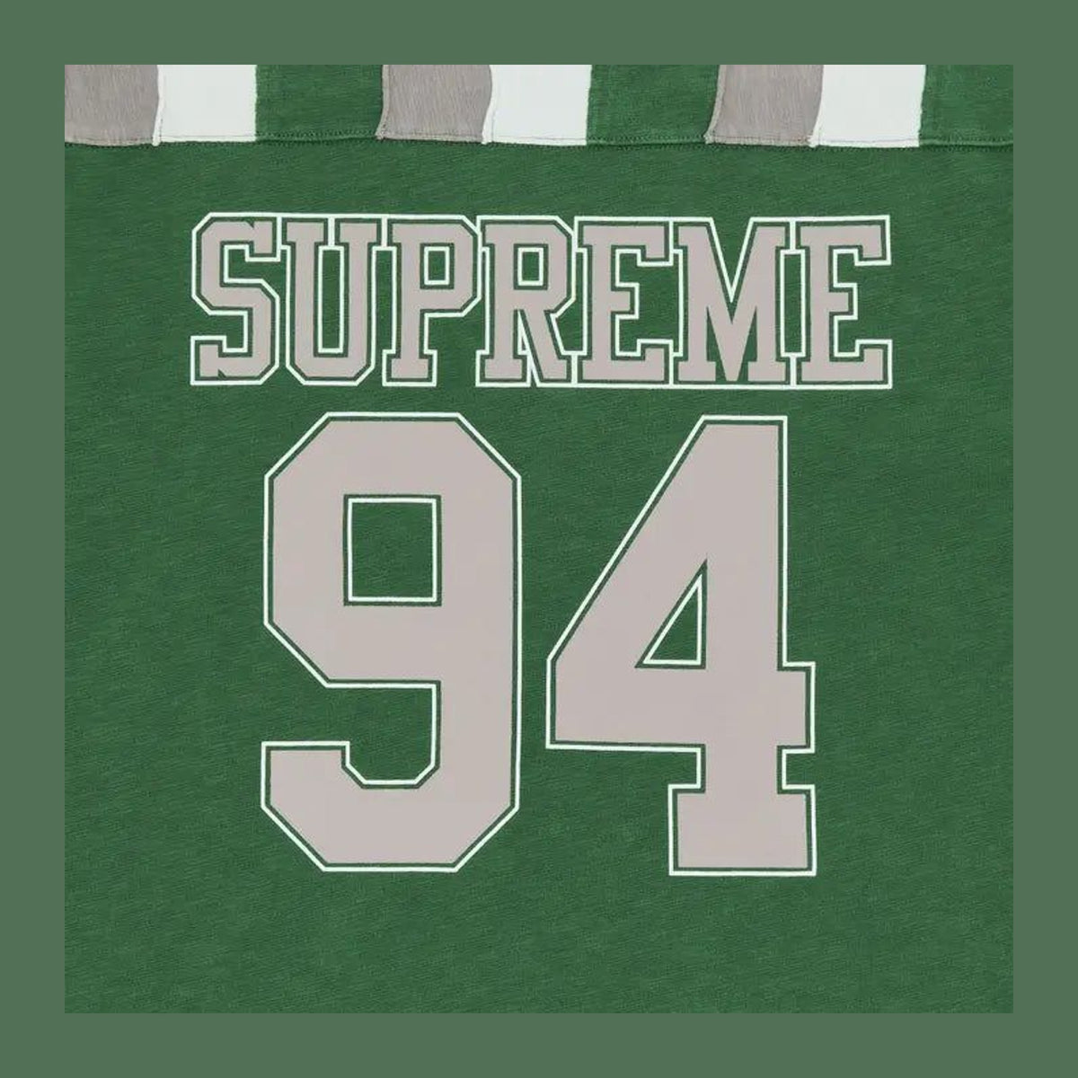 Supreme Patchwork Yoke Football Top 'Green'
