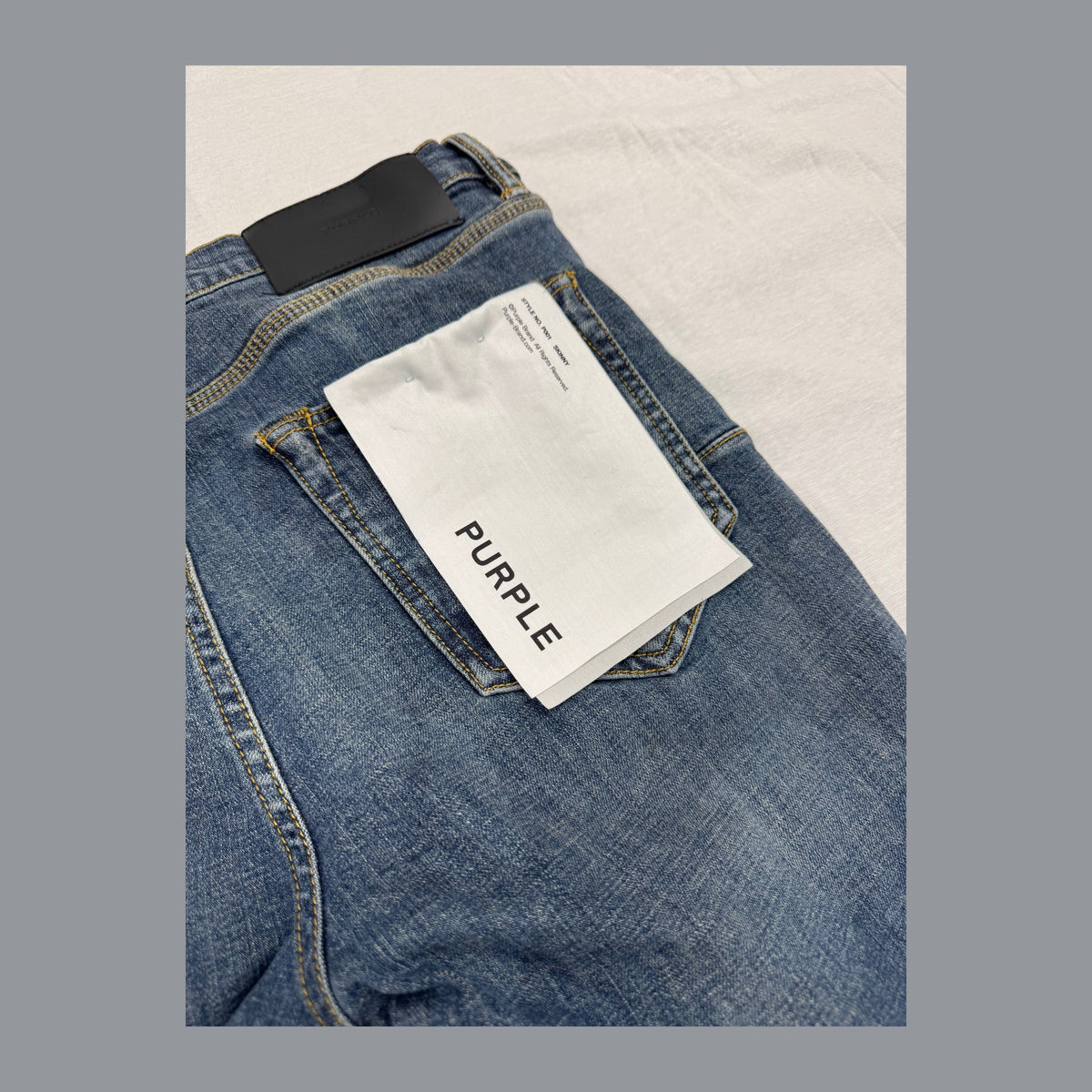 Purple Skinny Jeans 'blue indigo wash' (Pre-Owned)