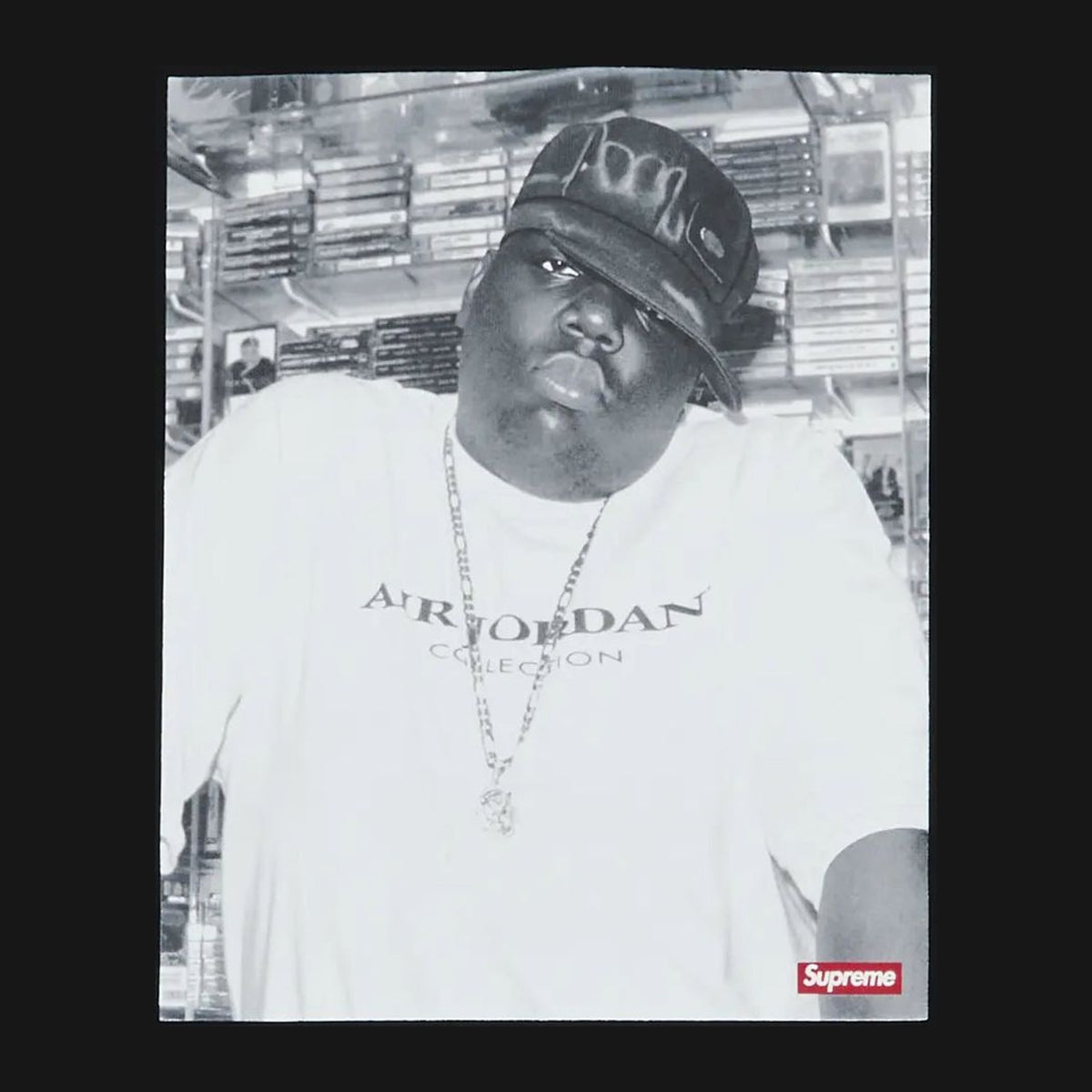 Supreme x Jordan Biggie Short-Sleeve Top 'Black'
