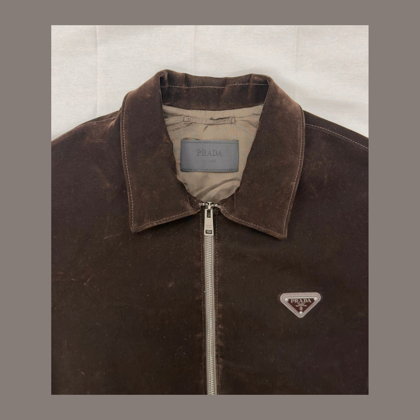 Prada Velvet Bomber Jacket (Pre-Owned)