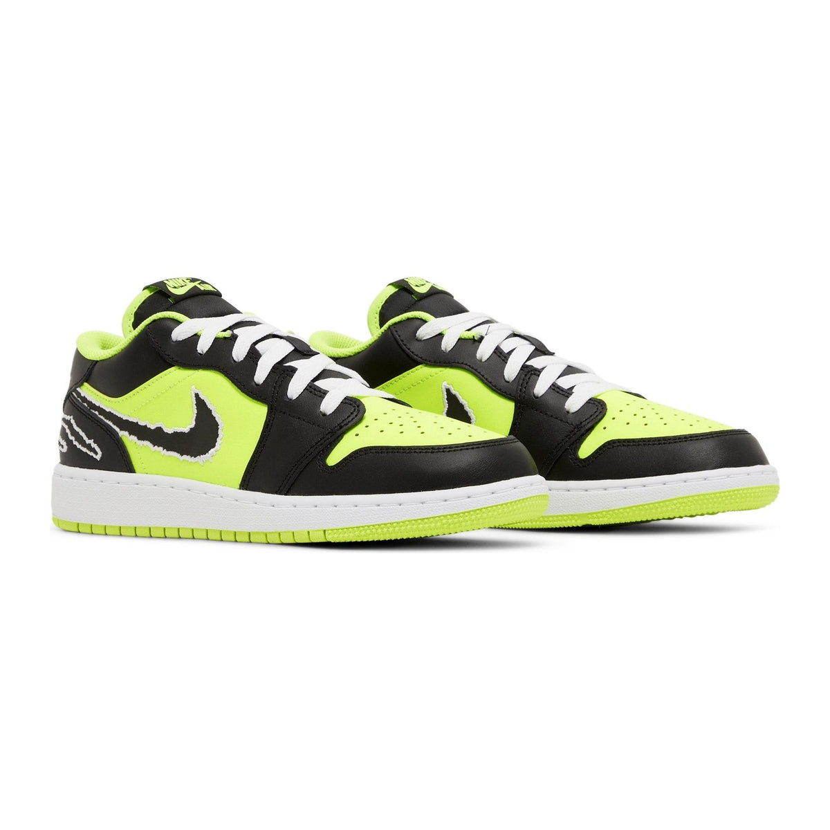 Jordan 1 Low SE Black Cat Volt (GS)