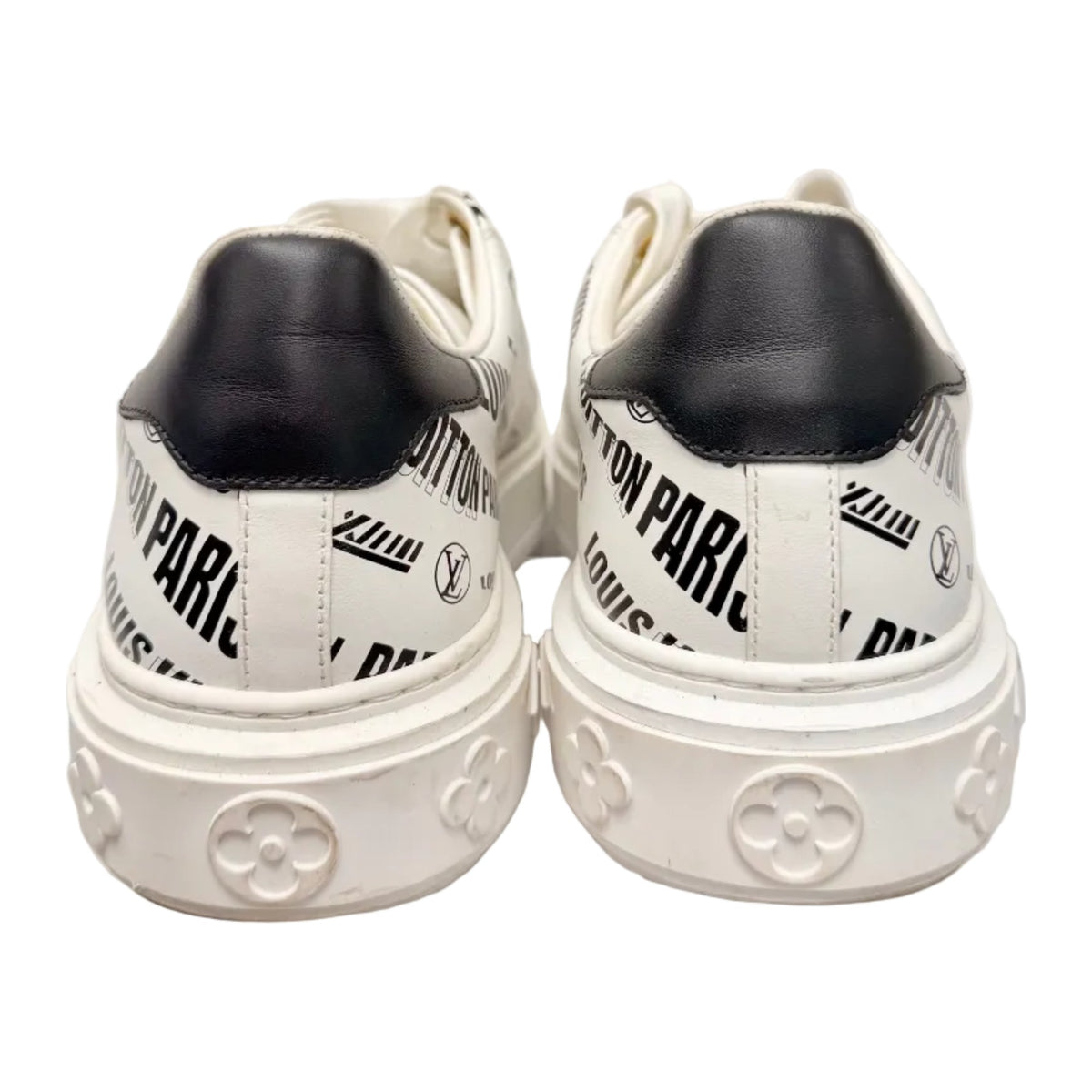 Louis Vuitton Squad Low Allover Print Graphic Signature Leather Black White (Women's) (Pre-owned)