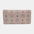 MCM Patrisia Visetos Monogram Print Faux Leather Envelope