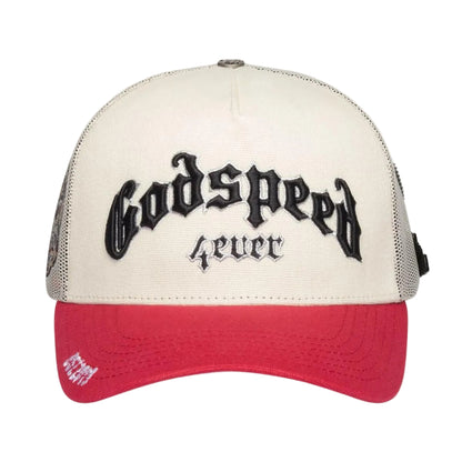 Godspeed Forever Trucker Hat 'White/Red'