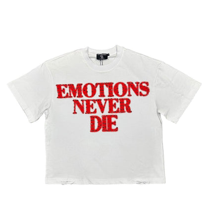 Mixed Emotion Red End Rhinestone Tee