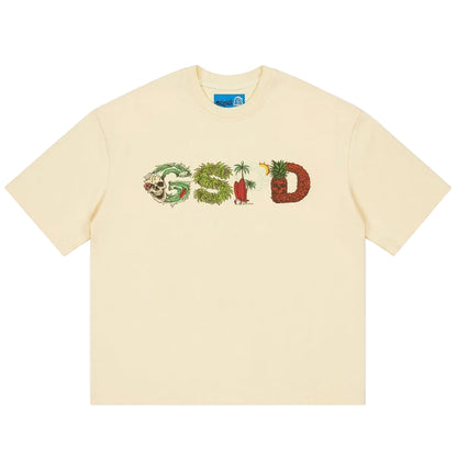 Godspeed Surfs Up T-shirt 'Bone'