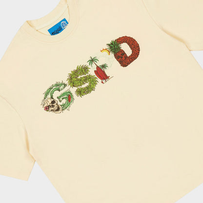Godspeed Surfs Up T-shirt 'Bone'